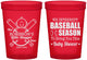 Custom Baby Shower 16 oz Translucent Cups - Baseball | 90090