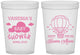 Custom Baby Shower 16 oz Translucent Cups - Hot Air Balloon | 90097