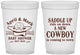 Custom Baby Shower 16 oz Translucent Cups - New Cowboy | 90104