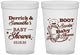 Custom Baby Shower 16 oz Translucent Cups - Boot Scootin | 90106