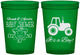 Custom Baby Shower 16 oz Translucent Cups - Tractor | 90109