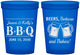 Custom Baby Shower 16 oz Translucent Cups - Beers Bbq Babies | 90111