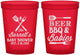 Custom Baby Shower 16 oz Translucent Cups - Beers Bbq Babies | 90113