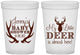 Custom Baby Shower 16 oz Translucent Cups - My Little Deer | 90124