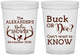 Custom Baby Shower 16 oz Translucent Cups - Gender Reveal Buck Or Doe | 90131