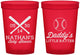 Custom Baby Shower 16 oz Translucent Cups - Baseball Little Batter | 90136