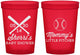 Custom Baby Shower 16 oz Translucent Cups - Baseball Little Pitcher | 90137
