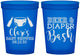 Custom Baby Shower 16 oz Translucent Cups - Beer Diapers Bash | 90151