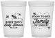 Custom Baby Shower 16 oz Translucent Cups - Bee Family | 90155