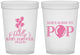 Custom Baby Shower 16 oz Translucent Cups - Shes Going To Pop | 90157