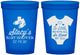 Custom Baby Shower 16 oz Translucent Cups - Loved By All | 90188