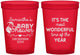 Custom Baby Shower 16 oz Translucent Cups - Christmas | 90191