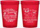 Custom Baby Shower 16 oz Translucent Cups - Christmas Gender Reveal | 90193
