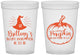 Custom Baby Shower 16 oz Translucent Cups - Little Pumpkin Halloween | 90196