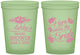 Custom Bridal Shower 16 oz Glow In The Dark Cups - Here Comes The Bride | 100000