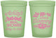 Custom Bridal Shower 16 oz Glow In The Dark Cups - Love Is Blooming | 100007