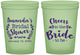 Custom Bridal Shower 16 oz Glow In The Dark Cups - Cheers To The Bride | 100014