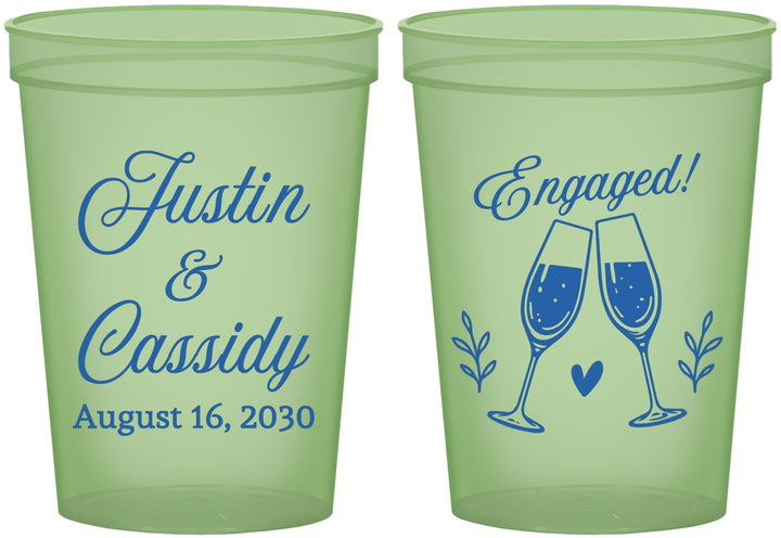 Custom Engagement 16 oz Glow In The Dark Cups - Engaged | 10013