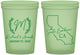 Custom Wedding 16 oz Glow In The Dark Cups - California | 104