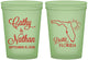 Custom Wedding 16 oz Glow In The Dark Cups - Florida | 108