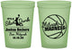 Custom Bar Mitzvah 16 oz Glow In The Dark Cups - 13th Birthday Basketball | 110000
