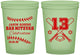 Custom Bar Mitzvah 16 oz Glow In The Dark Cups - 13th Birthday Baseball | 110005