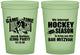 Custom Bar Mitzvah 16 oz Glow In The Dark Cups - 13th Birthday Hockey | 110006
