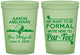 Custom Bar Mitzvah 16 oz Glow In The Dark Cups - 13th Birthday Golf | 110010