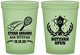 Custom Bar Mitzvah 16 oz Glow In The Dark Cups - 13th Birthday Tennis | 110011