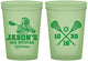 Custom Bar Mitzvah 16 oz Glow In The Dark Cups - 13th Birthday Lacrosse | 110012
