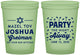 Custom Bar Mitzvah 16 oz Glow In The Dark Cups - 13th Birthday Mazel Tov | 110019
