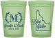 Custom Wedding 16 oz Glow In The Dark Cups - Idaho | 111