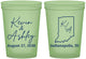 Custom Wedding 16 oz Glow In The Dark Cups - Indiana | 113