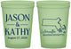 Custom Wedding 16 oz Glow In The Dark Cups - Massachusetts | 120