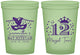 Custom Bat Mitzvah 16 oz Glow In The Dark Cups - 12th Birthday Mazel Tov | 120000