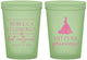 Custom Bat Mitzvah 16 oz Glow In The Dark Cups - 12th Birthday Princess | 120003