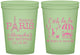 Custom Bat Mitzvah 16 oz Glow In The Dark Cups - 12th Birthday Paris | 120004