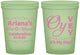 Custom Bat Mitzvah 16 oz Glow In The Dark Cups - 12th Birthday Oy Vey | 120008