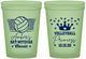 Custom Bat Mitzvah 16 oz Glow In The Dark Cups - 12th Birthday Volleyball | 120015