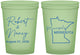 Custom Wedding 16 oz Glow In The Dark Cups - Minnesota | 122