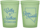 Custom Wedding 16 oz Glow In The Dark Cups - Nevada | 127
