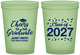Custom Graduation 16 oz Glow In The Dark Cups - Class Of 2027 Cheers Graduate | 130021