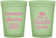 Custom Graduation 16 oz Glow In The Dark Cups - Class Of 2027 Kiss Class Goodbye | 130029