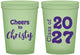 Custom Graduation 16 oz Glow In The Dark Cups - Class Of 2027 Cheers | 130037