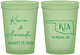 Custom Wedding 16 oz Glow In The Dark Cups - Oklahoma | 135