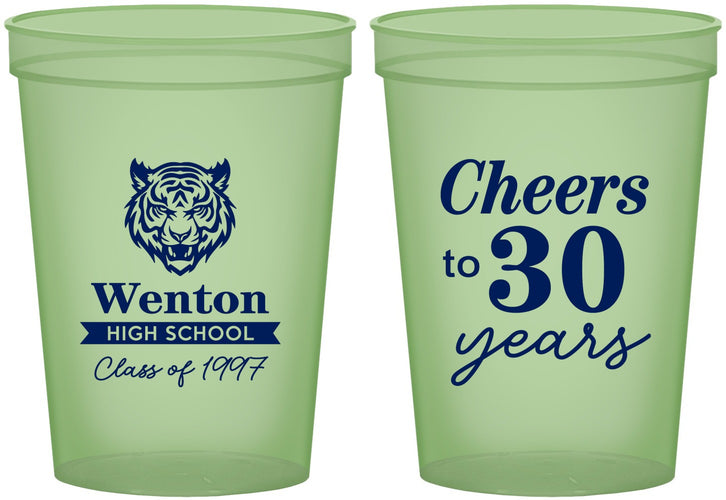 Custom Class Reunion 16 oz Glow In The Dark Cups - Class Of 1997 30 Year | 140002