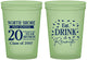Custom Class Reunion 16 oz Glow In The Dark Cups - Class Of 2007 20 Year | 140006