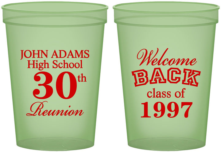 Custom Class Reunion 16 oz Glow In The Dark Cups - Class Of 1997 30 Year | 140007