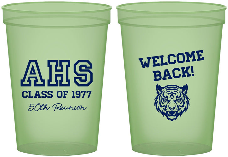 Custom Class Reunion 16 oz Glow In The Dark Cups - Class Of 1977 50 Year | 140014
