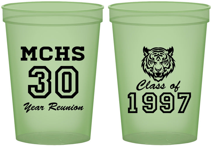 Custom Class Reunion 16 oz Glow In The Dark Cups - Class Of 1997 30 Year | 140017